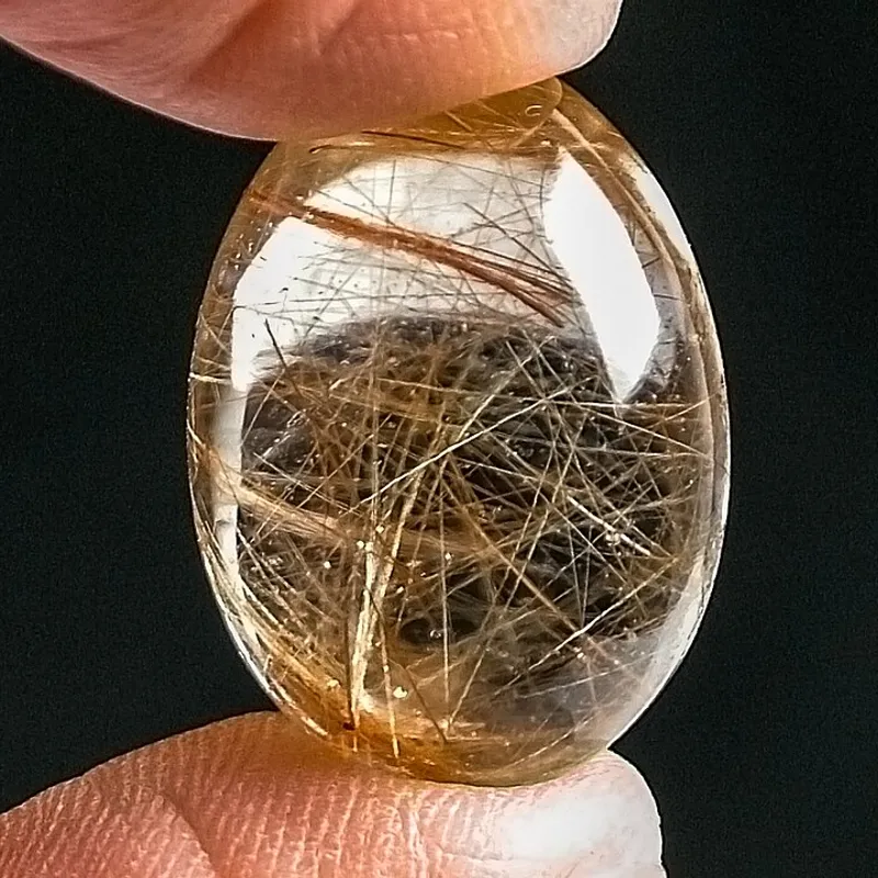 Rutilated Quartz Tumble Stone