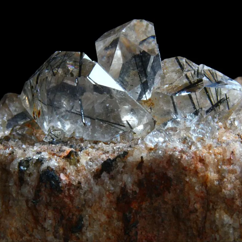 Tourmalinated Quartz Tumble Stone
