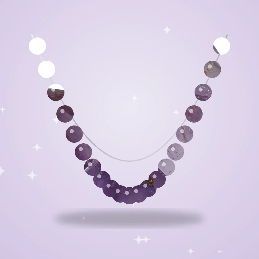 Amethyst Bead Necklace
