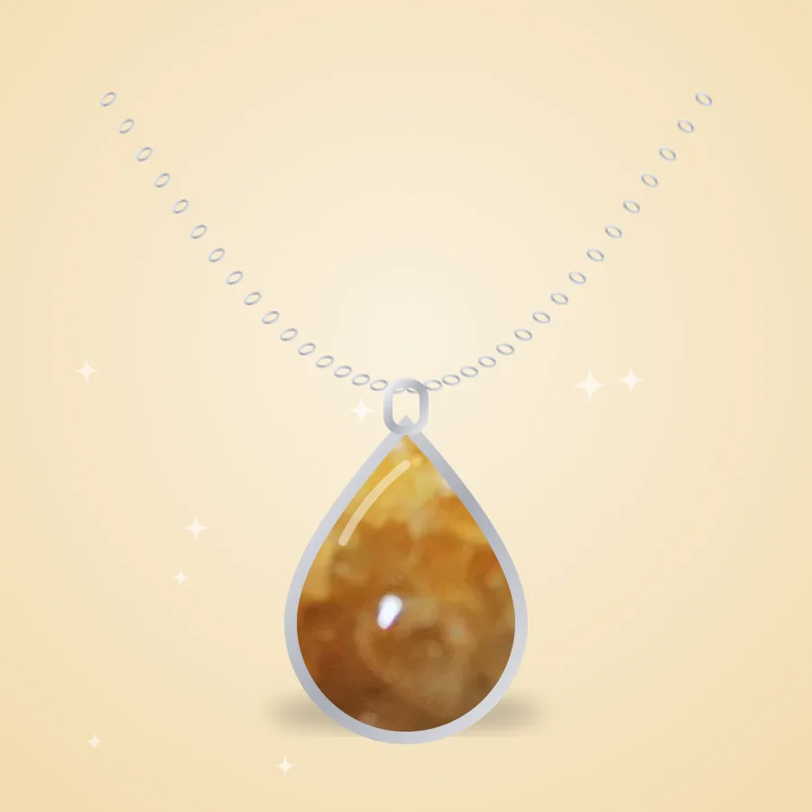 Citrine Teardrop Pendant