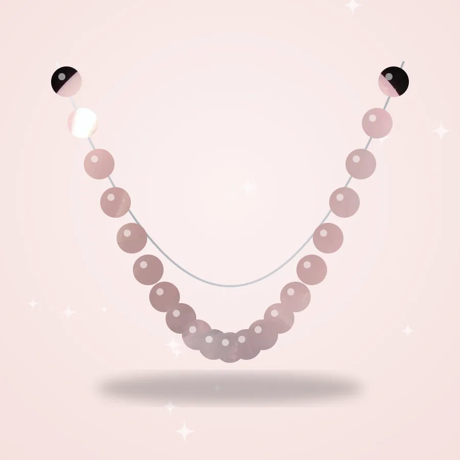 Rose Quartz Bead Necklace