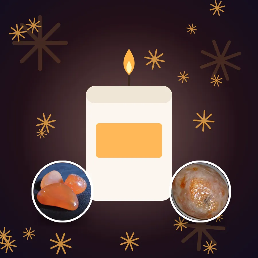 Bonfire Night Crystal Candle Set