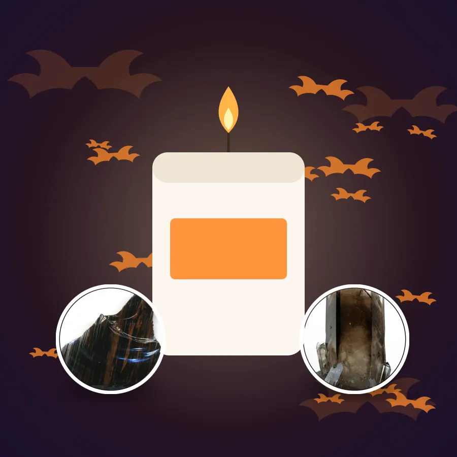 Halloween Crystal Candle Set