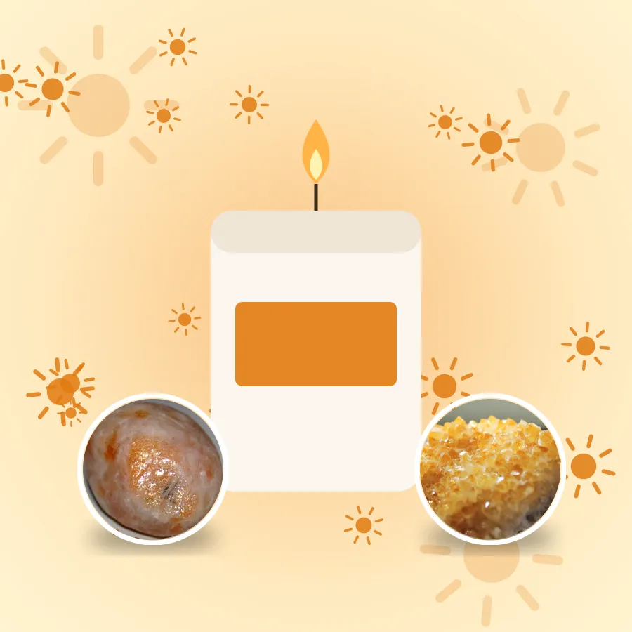 Midsummer Crystal Candle Set